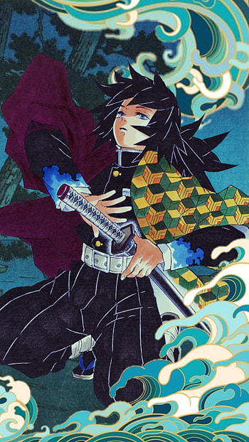Giyuu Tomioka, no, slayer, yaiba, kimetsu, kny, shinobu, tanjirou, demon, nezuko, giyu HD phone wallpaper