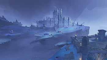 Castle Ship Genshin Impact HD wallpaper