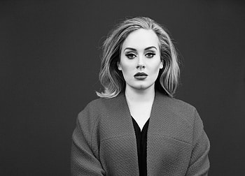 Adele, Black and white aesthetics, Beautiful singer, Timeless classics HD wallpaper