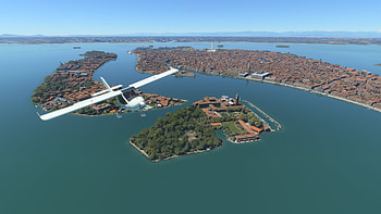 Venice, Venice, fly, city, air, video game, Microsoft Flight Simulator HD wallpaper