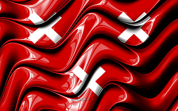 Breda Flag, , Cities of Netherlands, Europe, Day of Breda, Flag of Breda, 3D art, Breda, dutch cities, Breda 3D flag HD wallpaper