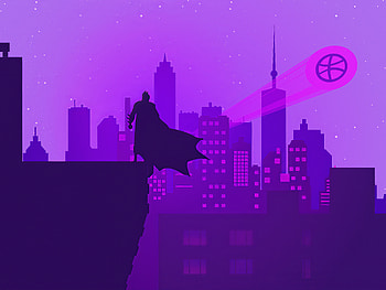 Bat Man Gotham Neon, batman, superheroes, artist, artwork, digital-art HD wallpaper