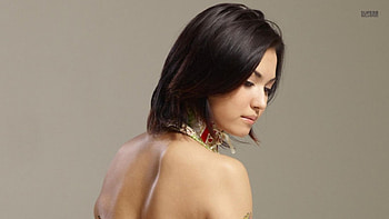 maria, girl, model, back look, beauty HD wallpaper