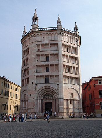 Baptistery of Parma, Cathedral, Romanesque Architecture HD phone wallpaper