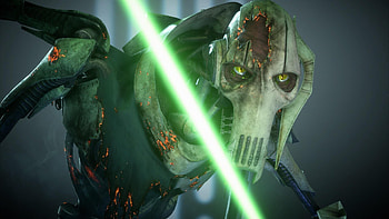 Shattered General Grievous, Badass design, Dynamic pose, Epic background HD wallpaper