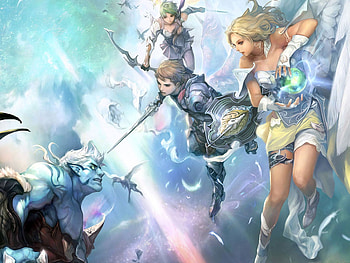 Aion: The Tower of Eternity, wings, power, feathers, sword, eternity, fight, angel, war, aion, strength, anime, tower, girls, fly, warrior HD wallpaper