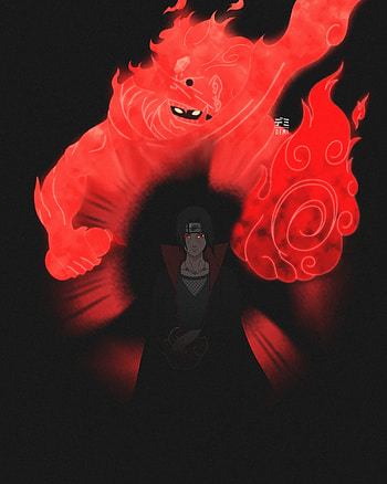 Itachi Uchiha, naruto, red, sharingan HD phone wallpaper