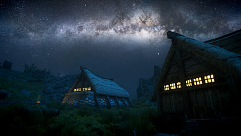 Skyrim Elder Scrolls Night Stars Galaxy Milky Way | | 77741 | UP HD wallpaper