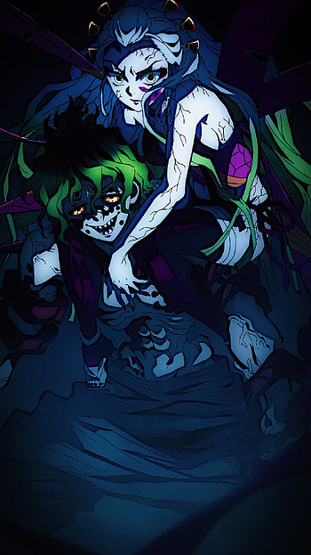 Daki & Gyutaro, EntertainmentDistrictArc, Anime, DemonSlayer HD phone wallpaper