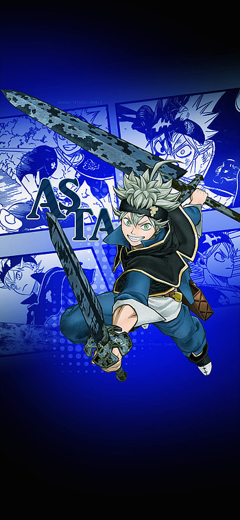 Asta Unleashed: Blue Anime for Your , Anime, Black Clover, Asta (Black Clover), blue anime HD phone wallpaper