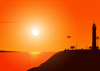 Beach Moment, beach, illustration, artist, artwork, digital-art, behance HD wallpaper