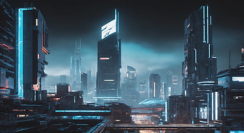 Cyber City, cyberpunk HD wallpaper