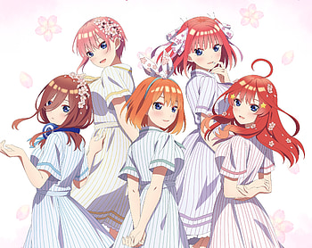 Quintessential Quintuplets : Nino, Miku, Ichika, Yotsuba & Itsuki Together, Nino Nakano, Miku Nakano, Ichika Nakano, Yotsuba Nakano, Itsuki Nakano, Anime, The Quintessential Quintuplets HD wallpaper