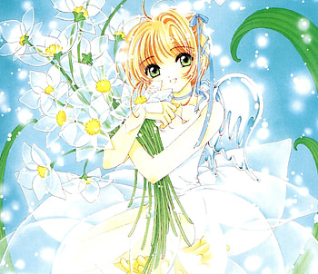 Blonde, beautiful, flowers, Sakura kinomoto HD wallpaper