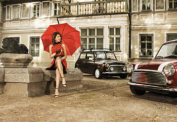 *** Woman with umbrella ***, modelka, ludzie, piekne, kobiety HD wallpaper