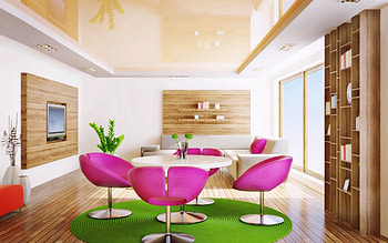 Pink, Miscellanea, Miscellaneous, Room, Living Room, Chairs HD wallpaper