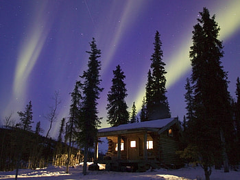Landscape, Winter, Nature, Night HD wallpaper