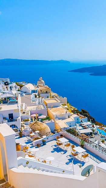 Spectacular , Mesmerizing views, Greek island escape, Travel wanderlust HD phone wallpaper