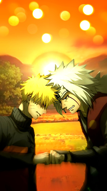 Naruto and Jiraya, naruto-shippuden, anime HD phone wallpaper