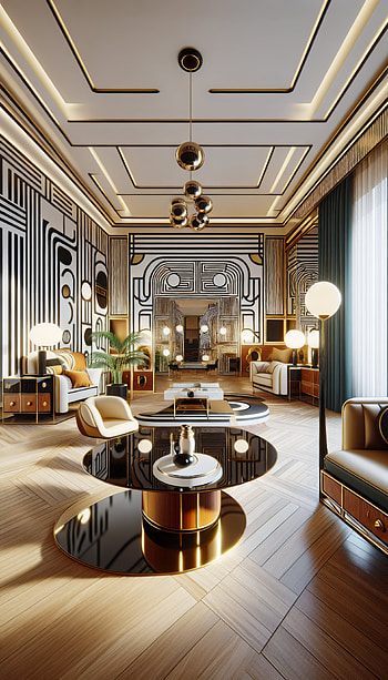 Opulent Living Space, interior design HD phone wallpaper