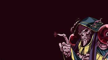 Overlord, Skull artwork, Anime masterpiece, Digital artistry HD wallpaper