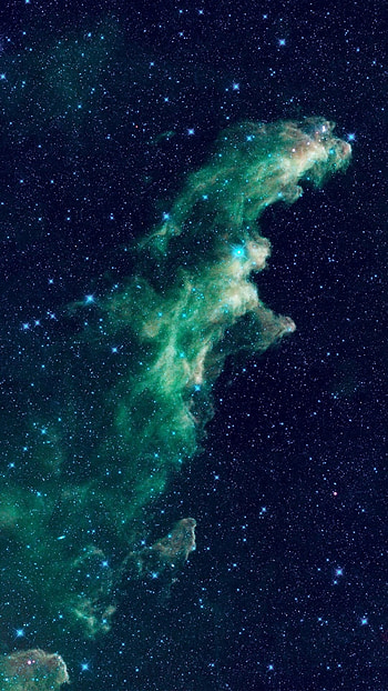Galaxy Aesthetic, Green HD phone wallpaper