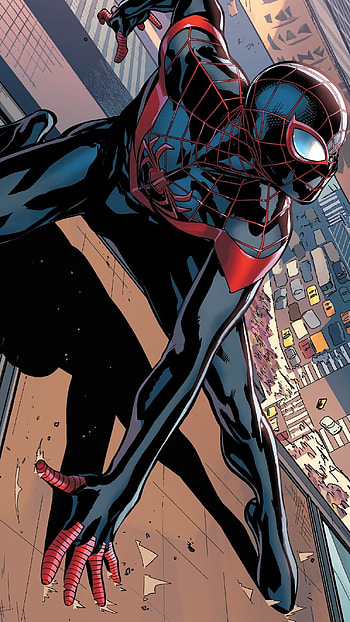 Miles Morales, Black, Black Spiderman HD phone wallpaper