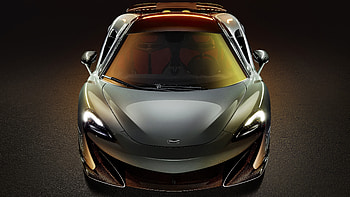 Sports car, McLaren 600LT, front and top view HD wallpaper