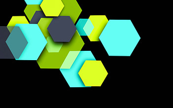 colorful hexagons, , creative, material design, geometric art, background with hexagons, geometric shapes, hexagons HD wallpaper