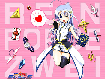 Reinforce II, magical girl lyrical nanoha, anime, smile HD wallpaper