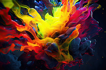 Abstract Pattern, glow, particle, neon, lines, rainbow, Abstract, pattern HD wallpaper