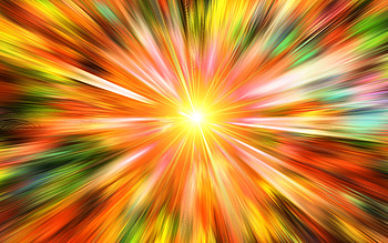 Sun, beams, colors, vector, graphic HD wallpaper