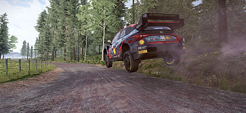 Hyundai i20 Hybrid, jump, rally car, Hyundai i20 WRC Concept, WRC, video game, WRC Generations HD wallpaper