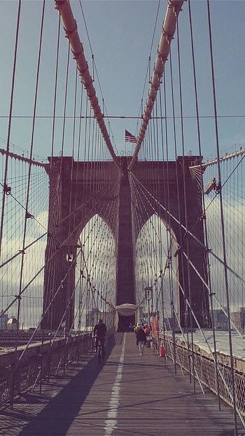 Brooklyn Bridge, , Top backgrounds, Bridge graphy HD phone wallpaper