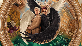 Good Omens: Celestial Duo — Angel & Demon HD wallpaper