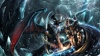 Northrend battle, Illidan HD wallpaper