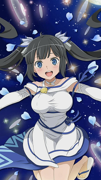Danmachi characters, Dungeon exploration, Fantasy setting, Anime adaptation HD phone wallpaper