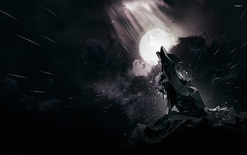 Howling Wolf HD wallpaper