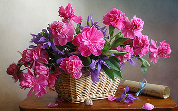 Bouquet, basket, nature, Flower, boquet HD wallpaper