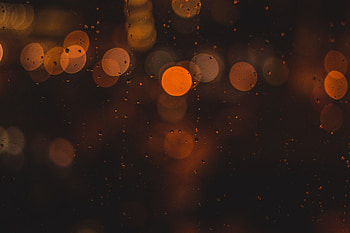 Dark, orange circles, bokeh HD wallpaper