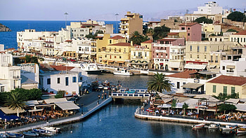 Crete harbours HD wallpaper