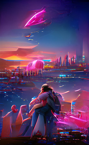 Goodbye to a world, ai art, porter robinson HD phone wallpaper