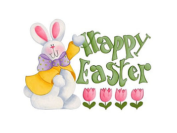 Sweet easter bunny, bunny, tulip, holiday, flower, easter HD wallpaper