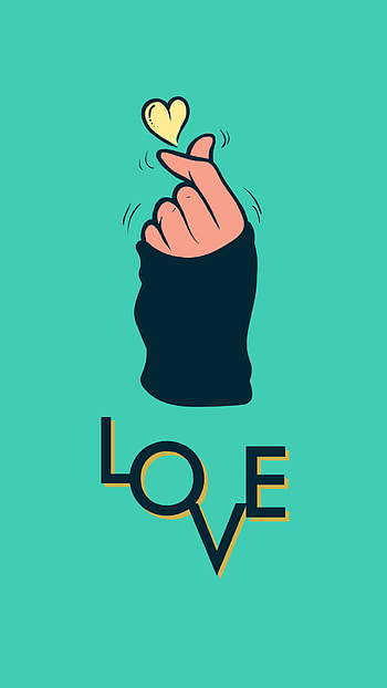 Love bts, finger, green, music, heart HD phone wallpaper