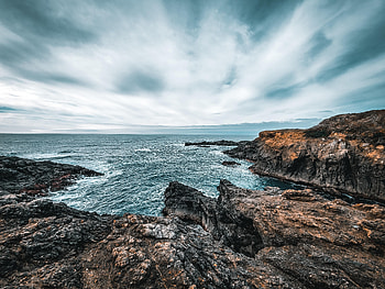 Nature, Sea, Waves, Rocks, Coast HD wallpaper