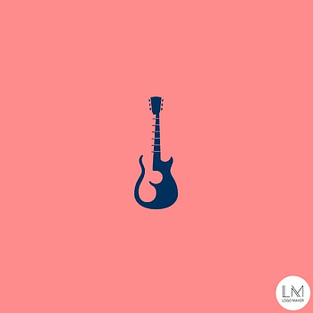 Guitar, magenta, symbol, music, instrument HD phone wallpaper