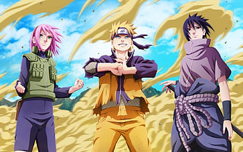 TEAM 7 IS BACK, SAKURA, NARUTO, SASUKE UCHIHA, NARUTO UZUMAKI, SAKURA HARUNO HD wallpaper