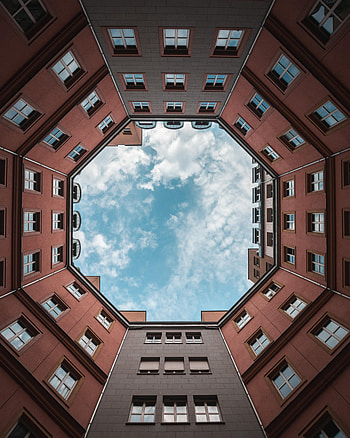Sky, Architecture, Clouds, Building, Miscellanea, Miscellaneous HD phone wallpaper