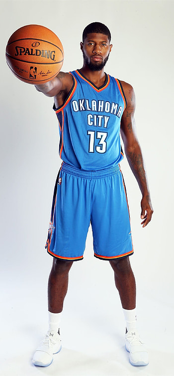 Paul George, OKC Thunder , Vibrant colors, Player tribute HD phone wallpaper