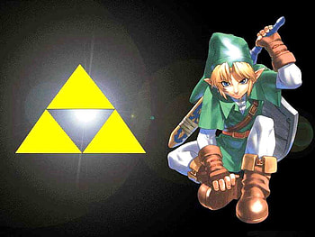 Link, shield, sword, triforce, video games, zelda, tunic HD wallpaper